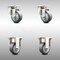Service Caster 3 Inch 316SS Thermoplastic Rubber Wheel Swivel Top Plate Caster Rigid SCC, 2PK SCC-SS31620S314-TPRB-2-R-2 - alternate 1